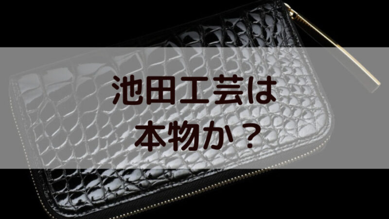 池田工芸のクロコの財布の画像