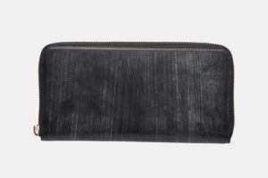 クラフストの「Bridle Leather ブライドルレザーラウンドファスナー長財布(ブラック)」