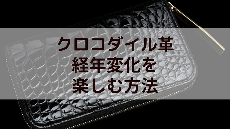 池田工芸のクロコの長財布の画像